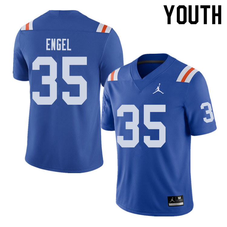 Jordan Brand Youth #35 Kyle Engel Florida Gators Throwback Alternate College Football Jerseys Sale-R